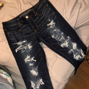 Ripped American eagle jeans